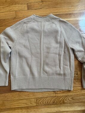 Banana Republic Tan Ribbed Knit Pullover